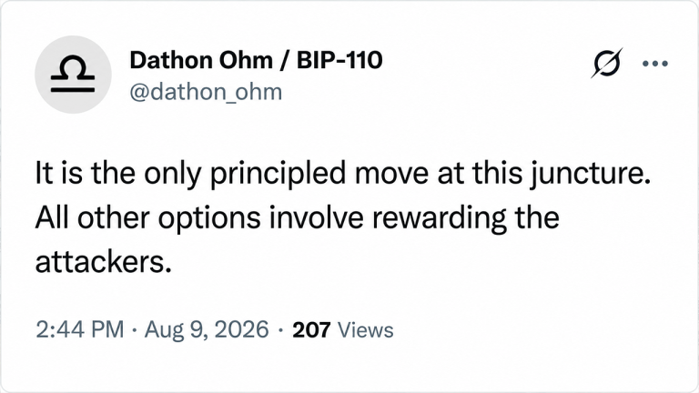 BIP-110 Backers Plot Minority Chain’s PoW Reset to ‘Fire’ Bitcoin Miners