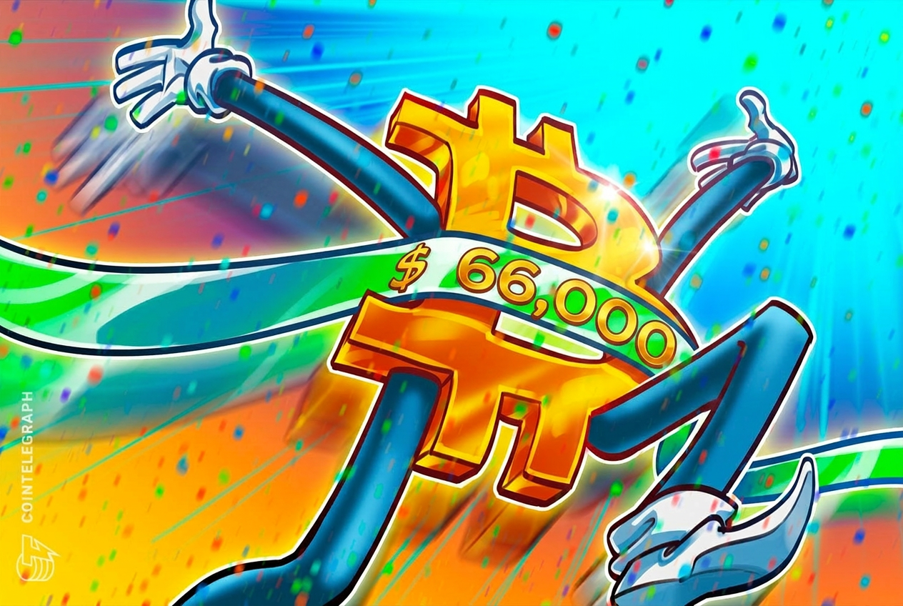 Bitcoin price gains to $66.3K as range breakout attempt sparks 1-month high