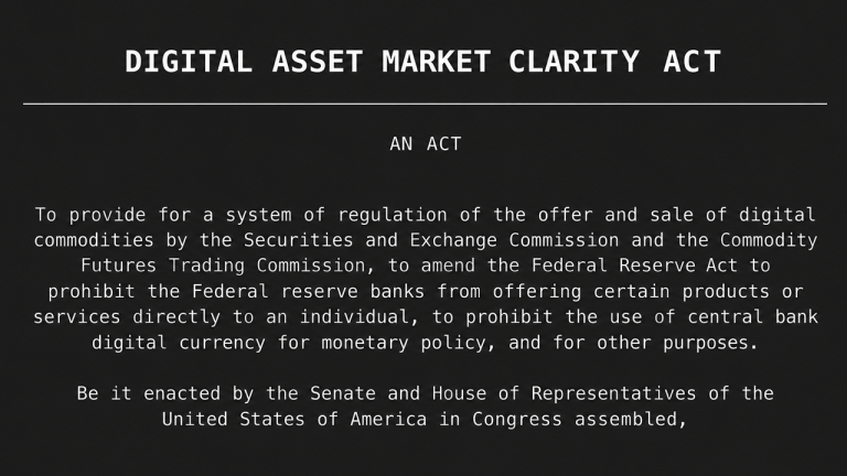 CLARITY Act Needs 60 Votes Today Just to Reach the Real Vote