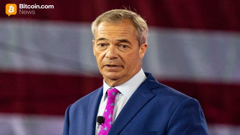 Reform UK’s Nigel Farage Faces Scrutiny After $6.3M Payment From Crypto Investor