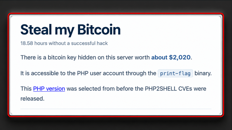 Website Dares Hackers to Steal Bitcoin as the Clock Keeps Ticking